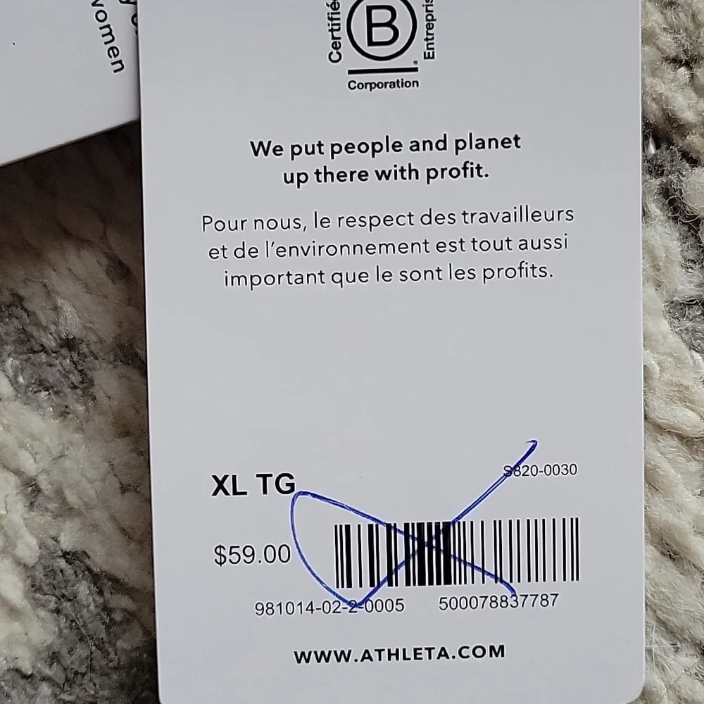 Athleta Malibu Bikini Top A-C XL Black